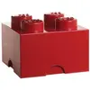 Image de LEGO pierre de stockage 4 plots 25 x 18 cm polypropylène rouge