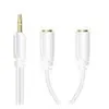 Image de Sinox i-Media - Répartiteur audio - mini-phone stereo 3.5 mm femelle pour mini-phone stereo 3.5 mm mâle - 20 cm - blanc