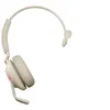 Image de Jabra Evolve2 65 MS Mono - Micro-casque - sur-oreille - convertible - Bluetooth - sans fil - USB-C - isolation acoustique - beige - avec support de chargement - Certifié pour Microsoft Teams