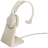 Image de Jabra Evolve2 65 UC (Sans fil, USB-C, Skype), Casque micro de bureau, Beige