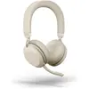 Image de Jabra Evolve2 75 Duo MS (Sans fil, USB-A, Les équipes Microsoft), Casque micro de bureau, Beige