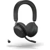 Image de Jabra Evolve2 75 Duo MS (Filaire, Sans fil, USB-C, Les équipes Microsoft), Casque micro de bureau, Noir