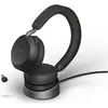 Image de Jabra Evolve2 75 MS Stereo (Sans fil, USB-C, Les équipes Microsoft), Casque micro de bureau, Noir