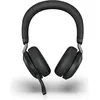 Image de Jabra Evolve2 75 UC Stereo (Sans fil, USB-A, Les équipes Microsoft, Skype), Casque micro de bureau, Noir