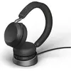 Image de Jabra Evolve2 75 UC Stéréo (Sans fil, USB-C, Les équipes Microsoft, Skype), Casque micro de bureau, Noir