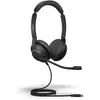 Image de Jabra Evolve2 30, casque stéréo MS (Filaire, USB-C, Les équipes Microsoft), Casque micro de bureau, Noir