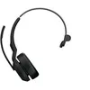 Image de Jabra Evolve2 55 UC Mono - Micro-casque - sur-oreille - Bluetooth - sans fil - Suppresseur de bruit actif - USB-C via un adaptateur Bluetooth - noir - certifié Zoom, Cisco Webex Certified, Certifié Tencent Meeting, Certifié Alcatel-Lucent, Certifié Av