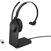 Image de Jabra Evolve2 55 UC (Sans fil, USB-C, Alcatel-Lucent, Cisco), Casque micro de bureau, Noir