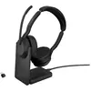 Image de Jabra Evolve2 55 UC (Sans fil, USB-C, Cisco, Zoom), Casque micro de bureau, Noir