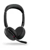 Image de Jabra Evolve2 65 Flex UC Stereo - Micro-casque - sur-oreille - Bluetooth - sans fil - Suppresseur de bruit actif - USB-A - noir - Optimisé pour la CU
