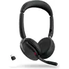 Image de Jabra Evolve2 65 Flex (Sans fil, USB-C, Zoom), Casque micro de bureau, Noir