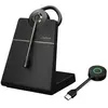 Image de Jabra Engage 55 SE UC (Sans fil, USB-C, Les équipes Microsoft), Casque micro de bureau, Noir