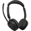 Image de Jabra Evolve3 65 UC Stereo (Sans fil, USB-C, Unify), Casque micro de bureau, Noir
