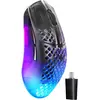 Image de SteelSeries Aerox 3 Gen 2 Shadow (Filaire, Sans fil), Souris, Noir