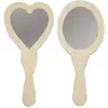 Image de Creativ Company Miroir à main Versier je Houten, 2pcs.