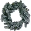 Image de Sirius, Couronne décorative, Couronne de Noël LED verte enneigée