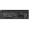 Image de Logickeyboard XL Print PC Slim Line NERO (DE, Filaire), Clavier, Blanc, Noir