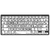 Image de Logickeyboard LargePrint Mini Mac (DE, Sans fil), Clavier, Noir, Blanc