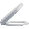 Image de Pressalit, Abattant WC, GmbH Siège de WC 3 avec D., pour STARCK 3 m. abaissé. D38 Charnière flexible univ. blanche