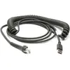 Image de Zebra Câble USB, 2,7m, torsadé Câble USB (type A) : 2,7m, torsadé, code de câble U12, Lecteur de codes barres : accessoires