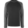Image de Mascot, Haut de travail, T-shirt Bielefeld taille 4XL, noir/anthracite foncé (4XL)