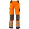 Image de Mascot, Pantalon de travail, pantalon haute visibilité mixte Kendal orange, anthracite foncé taille 94 (94)