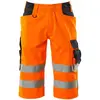 Image de Mascot, Pantalon de travail, pantalon de sécurité unisexe court Luton orange, bleu noir taille 68 (68)