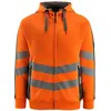 Image de Mascot, Veste de travail, T-shirt unisexe de sécurité à manches longues Corby orange de sécurité, anthracite taille M (M)