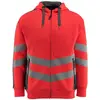 Image de Mascot, Veste de travail, T-shirt de sécurité unisexe à manches longues Corby rouge Grand M (M)