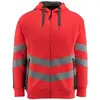 Image de Mascot, Veste de travail, T-shirt de sécurité unisexe à manches longues Corby rouge, anthracite taille S (S)