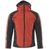 Image de Mascot, Veste de travail, Veste softshell homme "DARMSTADT" Unique rouge, noir taille XL (XL)