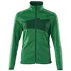 Image de Mascot, Femmes, Pull-over, Strickpullover mit Reissverschluss, Damen Strickjacke Grösse M, grasgrün/grün, Vert, (M)