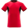 Image de Mascot, Haut de travail, T-Shirt, moderne Passform T-shirt Grösse 4XLONE, verkehrsrot/schwarz (4XL)