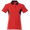 Image de Mascot, Haut de travail, Polo-Shirt, Damen Polo-shirt Grösse M ONE, verkehrsrot/schwarz (XL)
