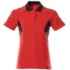 Image de Mascot, Haut de travail, Polo-Shirt, Damen Polo-shirt Grösse XS ONE, verkehrsrot/schwarz (XXL)