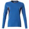 Image de Mascot, Haut de travail, T-Shirt, Langarm, Damen T-shirt Grösse XS ONE, azurblau/schwarzblau (XS)