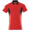 Image de Mascot, Haut de travail, Polo-Shirt, moderne Passform Polo-shirt Grösse XL ONE, verkehrsrot/schwarz (XL)