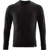 Image de Mascot, Veste de travail, Sweat-shirt homme Crossover, coton organique noir, taille S (S, Taille unique)