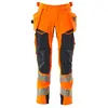 Image de Mascot, Pantalon de travail, Pantalon de sécurité à poches suspendues HiVis orange/bleu foncé, taille 48 (48)