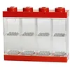 Image de LEGO vitrine 8 mini figurines 19,1 x 18,4 cm polypropylène rouge