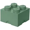 Image de LEGO pierre de rangement 4 plots 25 x 18 cm polypropylène vert olive