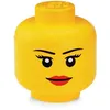 Image de Lego 40321725 Tête de Rangement Fille, Plastique, Jaune, 24 x 24 x 27 cm