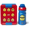 Image de LEGO lunch set Iconic junior 17 x 13,5 cm pp rouge/bleu 2-pièces