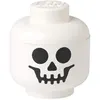 Image de LEGO boîte de rangement tête squelette petit 16 x 18,5 cm polypropylène blanc