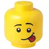 Image de LEGO tête de boîte de rangement Silly large 24 x 27 cm polypropylène jaune