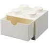 Image de LEGO tiroir de bureau 4 plots 15,8 x 11,3 cm polypropylène blanc