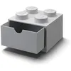 Image de LEGO tiroir de bureau 4 montants 15,8 x 11,3 cm en polypropylène gris clair