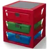Image de Room Copenhagen, Boîte à jouets, Étagère de rangement à 3 tiroirs, taille unique, rouge