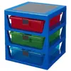 Image de LEGO, Boîte à jouets, 3-Drawer Rack de stockage niebieski
