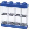 Image de LEGO vitrine 8 mini figurines 18 x 19 cm en polypropylène bleu